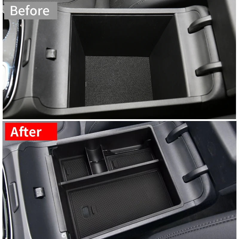 For Hyundai Tucson NX4 2021 2022 2023 Hybrid N Line Car Central Armrest Storage Box Or close-up view