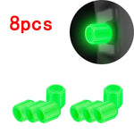 Luminous Tire Valve Caps 6 Colors Car Motorcycle Glowing Valve Cover Car Tire Wheel Hu close-up view
