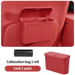 Multifunctional Hanging Car Trash Can with Lid Storage Bin alternate view