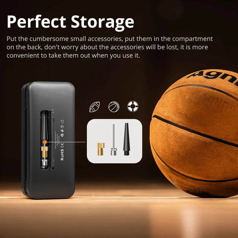 CARSUN Rechargeable Air Pump Tire Inflator | Portable Cordless Digital Compressor for lifestyle view