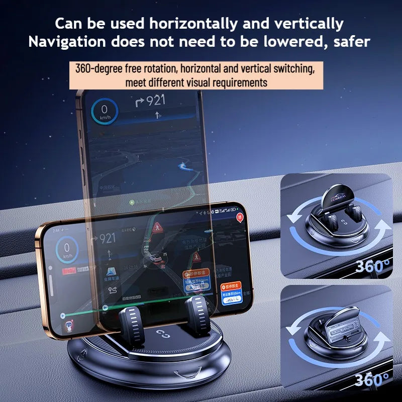 360 Degree Rotating Car Mobile Holder Sticky Suction Cup Phone Stand for Dashboard Multi detail view