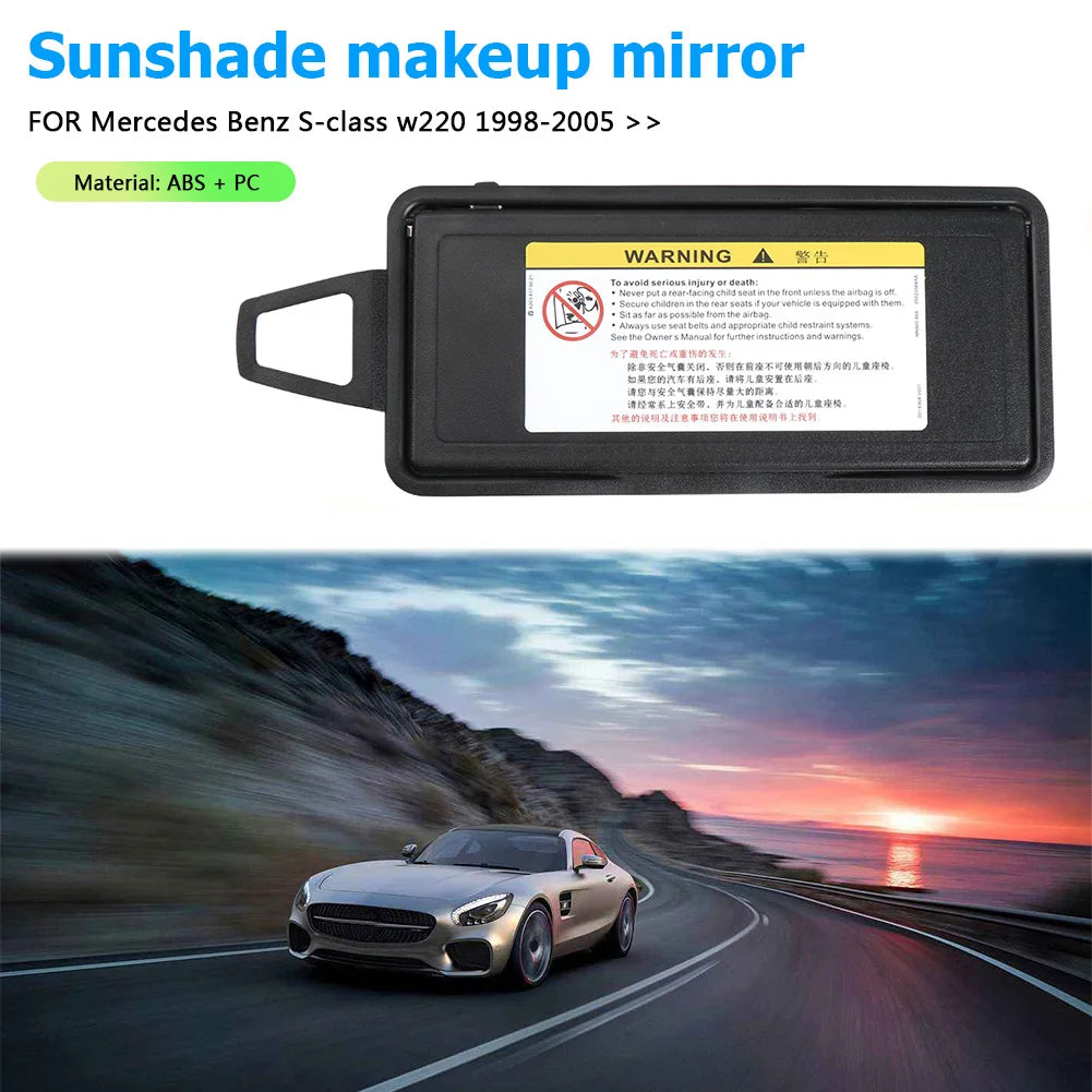 Car Sun Visor 2208100110 Sunshade Panel Housing Left/Right Makeup Cosmetic Mirror Cover for Mercedes S Class W220 1998-2005