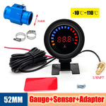 52mm Auto Water Temperature Meter | Universal LCD Digital Thermometer with Sensor a additional angle