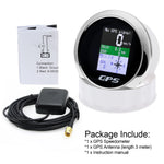 85mm Digital GPS Speedometer Odometer | Universal 12V 24V for Car Boat Motorcycle close-up view