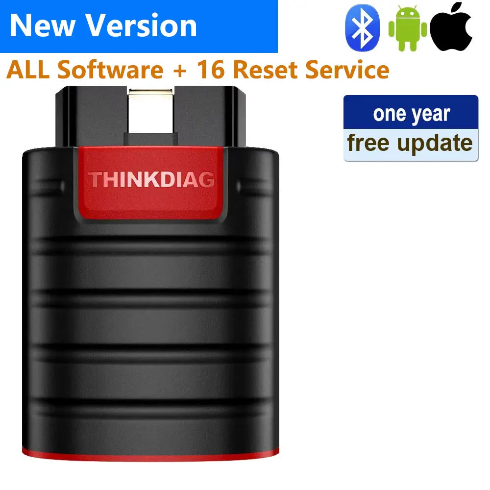 THINKCAR Thinkdiag HOT Version All System Diagnostic Tool 16 Resets Service ECU Coding Bi-Directional OBD2 Scanner 1 Year Free