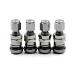 TQQTQQ 4Pcs Short Metal Bolt Tire Valve Stem Kit | Car Truck Motorcycle Accessories detail view