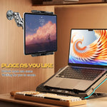 Aluminum Car Tablet Holder Dashboard Mount 360° Adjustable for 5-15" iPad detail view