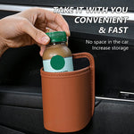 Car Seat Back Organizer Pu Leather Waterproof Storage Bag