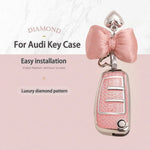 Luxury Diamond Pattern TPU for Audi A1 A3 A4 A5 A6 A7 Q3 Q5 S6 B6 B7 B8 C6 8P 8V 8L TT R detail view