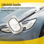 Car Wash Brush Mop Kit Cleaning Brush Chenille Microfiber Car Wash Brush Telescopic Long Handle Cleaning Mop Car Cleaning Tool