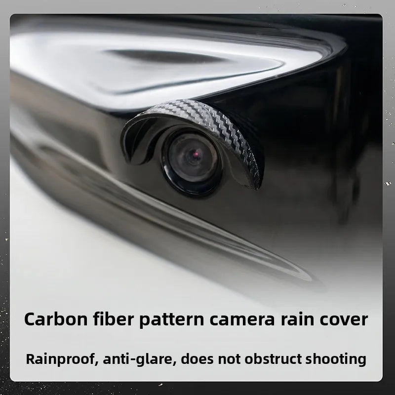 Carbon Fiber Rear Camera Rain Cover Dustproof Lens Shield alternate view