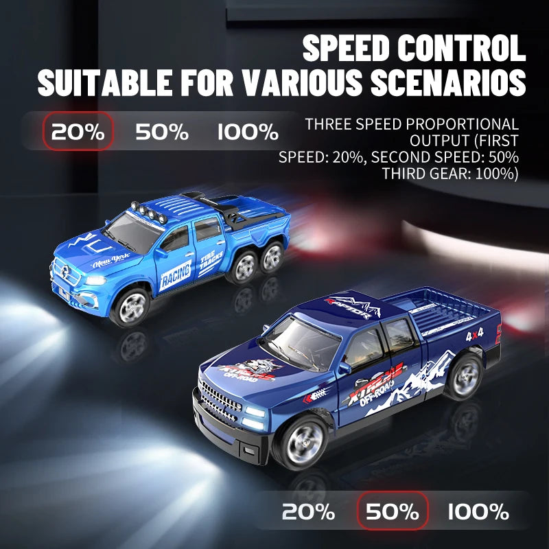 6601Green RC Car MINI Alloy 1/64 Remote Control Car Convenient to Carry 60 Minutes of Work Time Chil