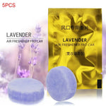 5Pcs Car Air Fresheners Refill Tablets | Solid Scent Refill Set for Car Vent Clips close-up view