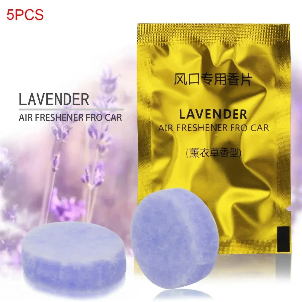 5Pcs Car Air Fresheners Refill Tablets | Solid Scent Refill Set for Car Vent Clips close-up view