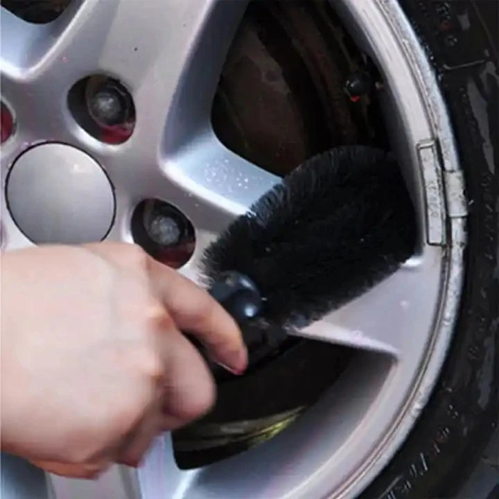 Car Wheel Cleaning Brush Profession Tire Auto Cleaning Detailing Care Wet Dry Wheel T alternate view