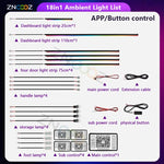 Car Interior RGB Ambient Light Kit – Bluetooth App Control, Music Sync, 6-in-1 to 22- lifestyle view