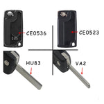 2 / 3 / 4 Buttons Remote Key Case Fit for Peugeot 207 307 308 407 607 807 Citroen C2 alternate view