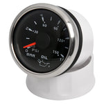 HD 2" 52mm Oil Pressure Gauge Meter 0-10Bar 0~150PSI | With 7 Colors LED Backlight and 1 detail view