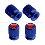Itachi Rinnegan Sharingan Tire Valve Caps | 4pc Aluminum Anime Car Accessories alternate view