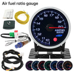 2 Inch 52mm Smoke Lens Turbo Boost Gauge | 8 Color Backlight Car Gauge with Sensor additional angle