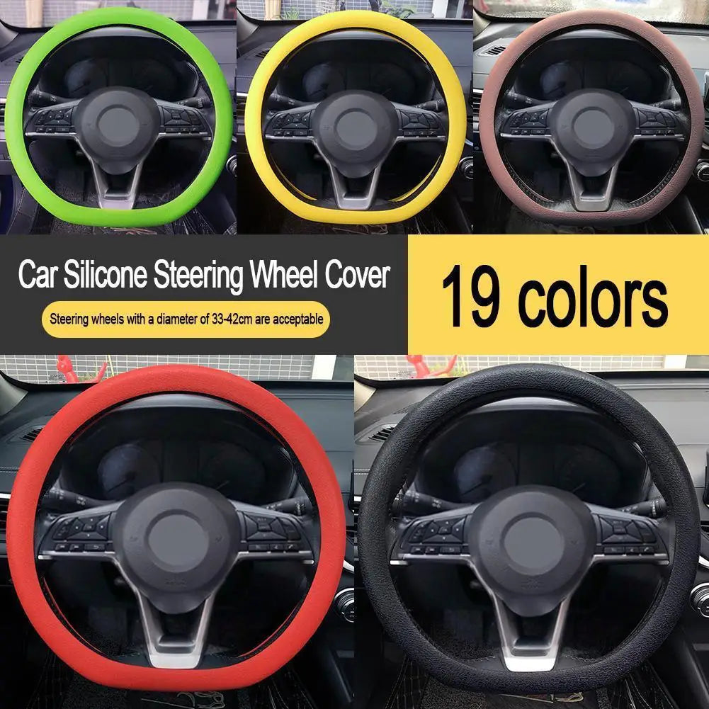 Silicone Steering Wheel Cover Soft Non-Slip