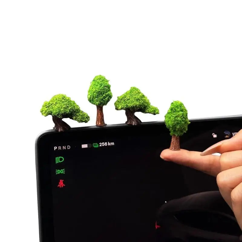 2/3/4Pcs Natural Green Fortune Wishing Tree Fresh Odorless Large Size Car Dashboard additional angle