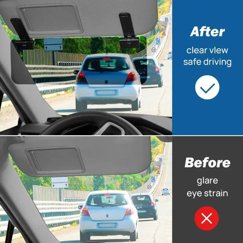 Universal Car Sun Visor Extension Adjustable Anti Glare Sun Shield for Day Night Driving UV Protection in All VehiclesHot