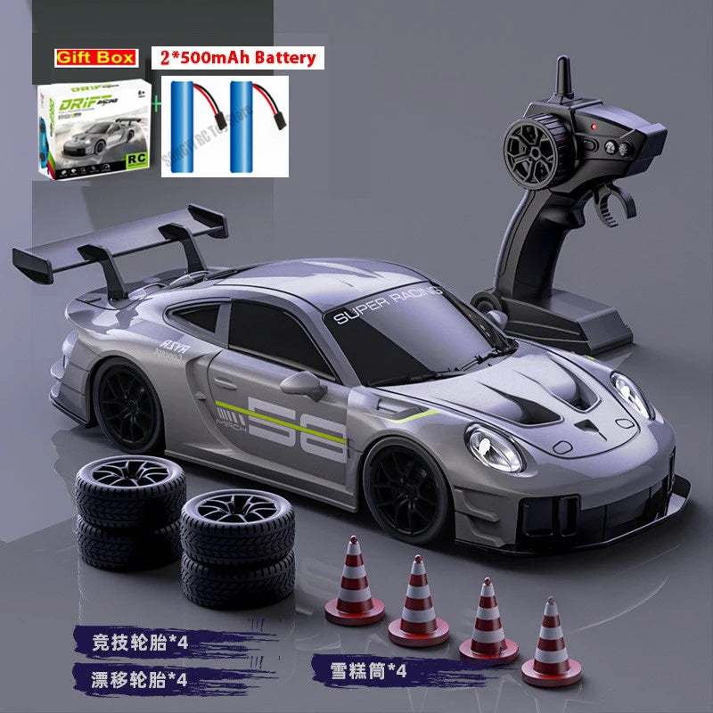2026 New, Limited Edition Rc Drift GT3 RS 911 mi SU7 1:24 Drift Racing Car, Racing Kid close-up view