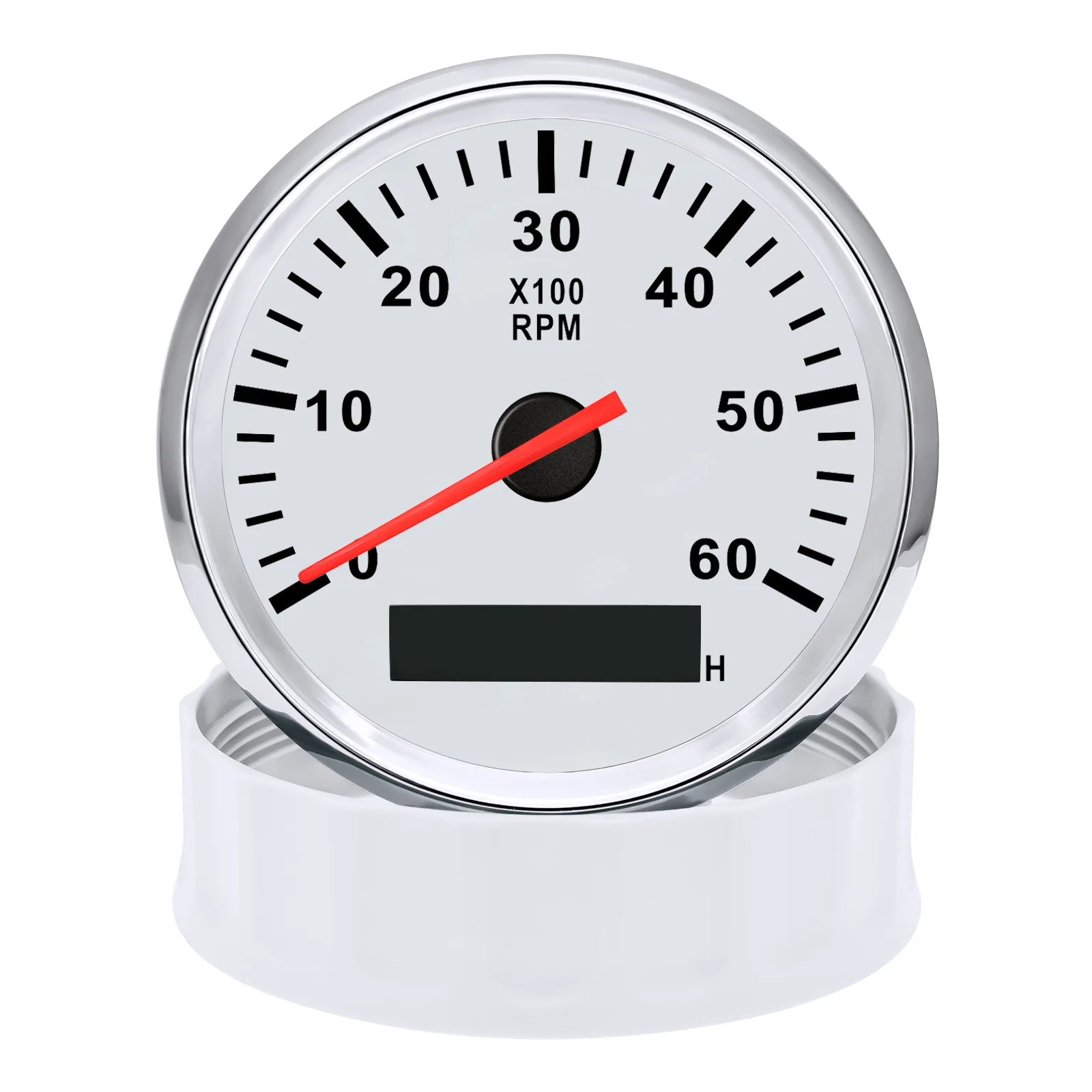 85mm Tachometer Gauge with Digital Hourmeter RPM Sensor | Universal for Car Boat close-up view