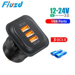 Car Charger Socket PD3.0 & QC3.0 | Dual USB C Fast Charger for Cars and Motorcycles alternate view