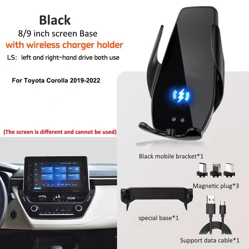 Car Mobile Phone Holder For Toyota Corolla 2019-2023 8-inch Screen Fix Special Bracket Gravity GPS Cell Phone Holder