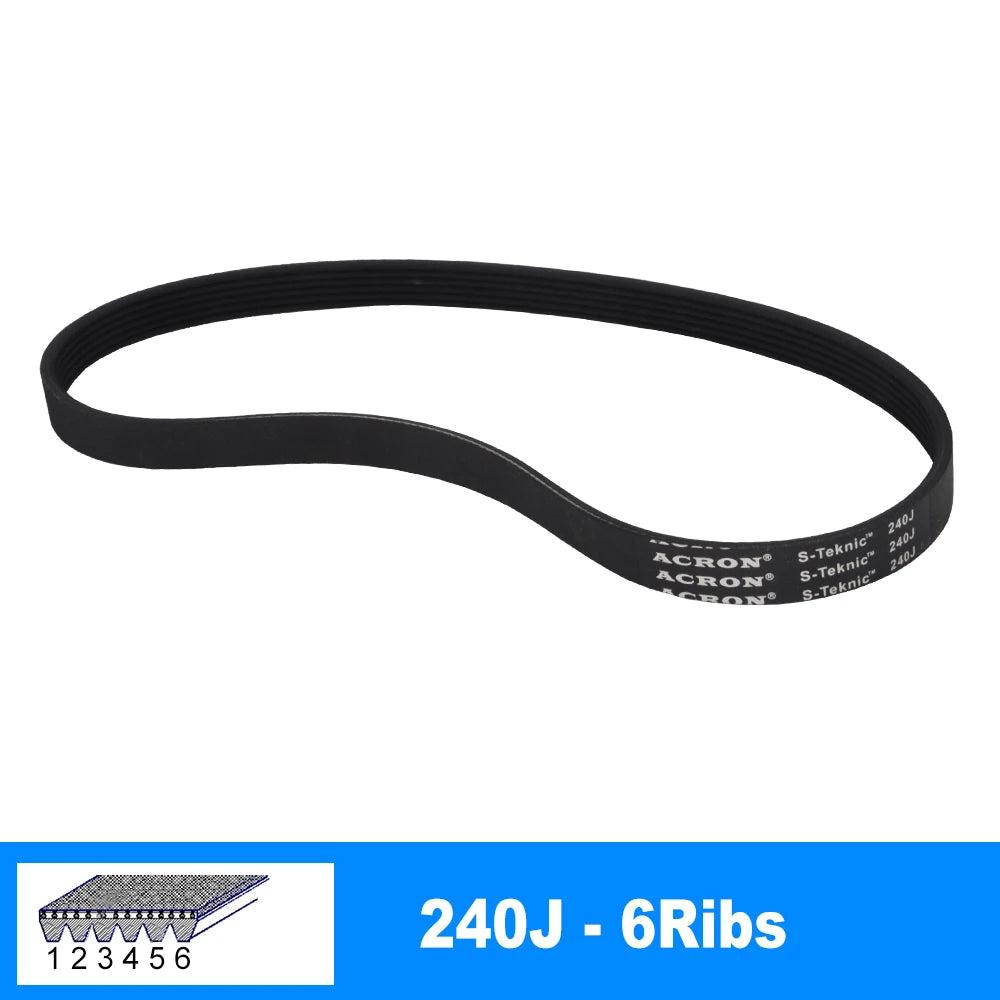 240J PJ610 V-Belt 3/4/5/6/7/8 Ribs For RC Model Motor Transmission Timing Belt alternate view