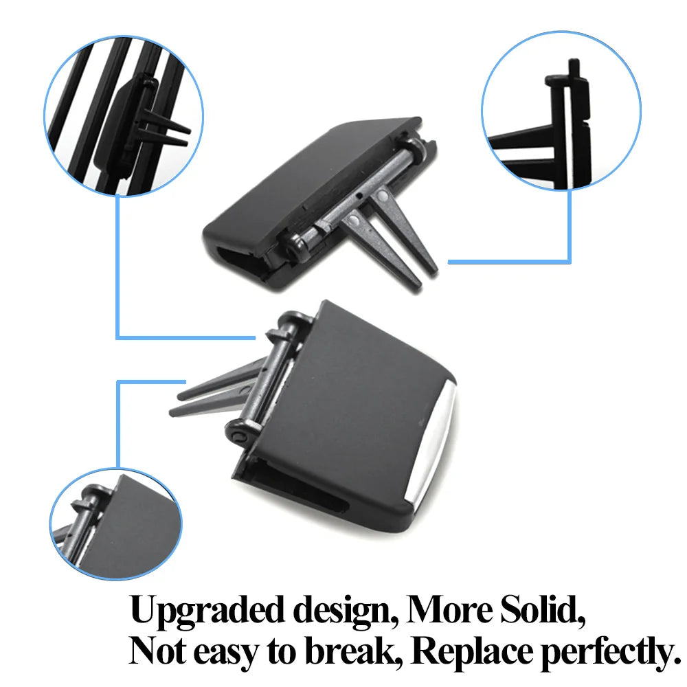 Car Interior Front Rear Center Fresh Air Conditioner AC Vent Grille Slider Tab Clip Repair Kit For BMW X5 E70 X6 E71 E72