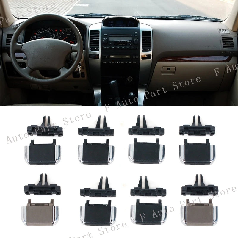 4PCS For Toyota Land Cruiser Prado 120 LC120 2003-2009 Front  Air Conditioner Outlet Air Conditioning Vents Tab Clip Repair Kit