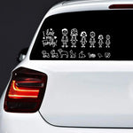 Car Sticker Interesting Family  Automobiles Motorcycles Window Waterproof Sun Protection Decal PVC Decorative Goods,20cm/25cm/30