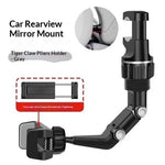 Car Rearview Mirror Phone Bracket Telescopic Quick Release Plastic lifestyle view