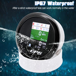 85mm 6 in 1 GPS Speedometer and Tachometer | Digital Gauge with Oil Pressure, Water Te close-up view