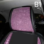 Ladies Car Interior Accessories Shiny Diamond Universal Car Seat Cover Fashion Luxury lifestyle view