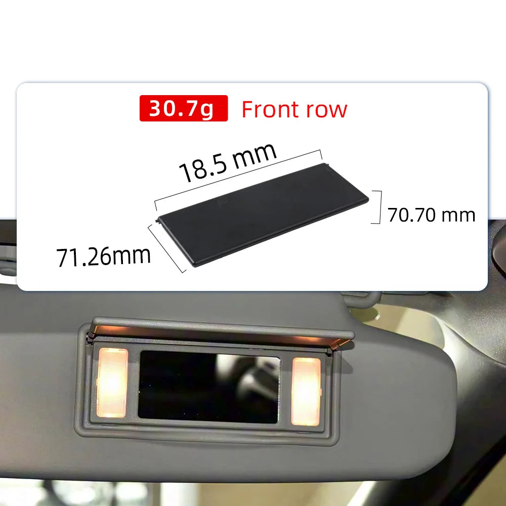 1Pcs Sun Visor Mirror Cover For Ford Focus 2012-2018 Car Interior Makeup Mirror Cover Replacement ABS Sun Visor Light Cover
