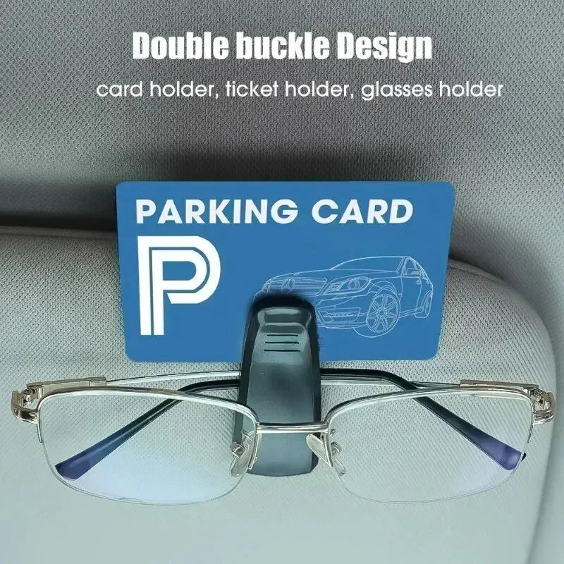 Sun Visor Glasses Clip Holder 2PCS Black lifestyle view