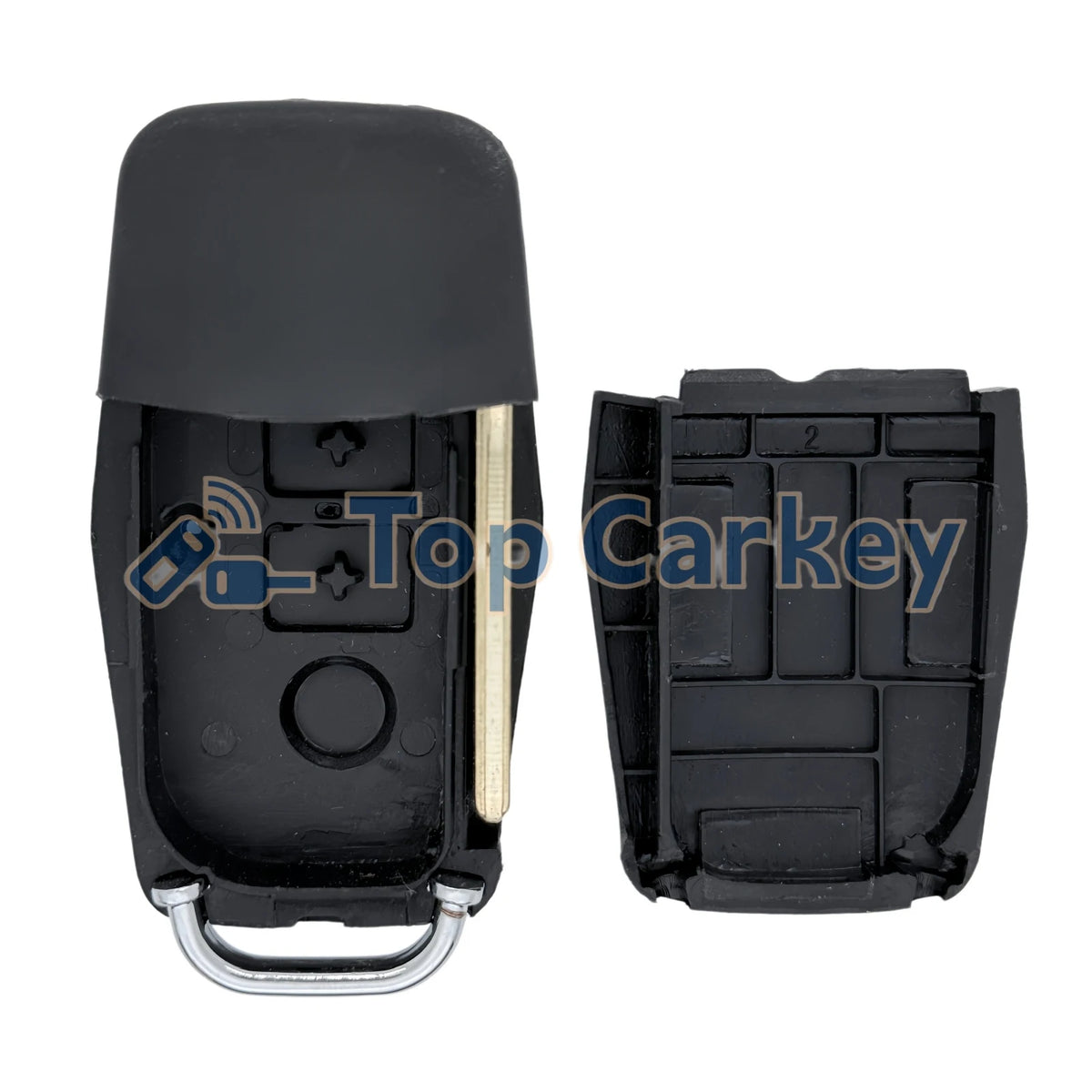 TopCarkey Replacement Flip Remote Key Shell Fob Housing Case for SINOTRUK HOWO T7H TH alternate view
