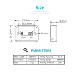 Kebidumei Motorcycle Digital Hour Meter | Inductive Tachometer for Gas Engines additional angle