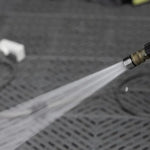 High Pressure 1/4 Quick Connect Water Sprinkler Nozzle | Stainless Steel Shower Blade lifestyle view