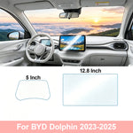 PPF GPS Navigation Protective Film For BYD Dolphin 2023-2025 Interior Transparent TPU Center Screen Console Protective Film