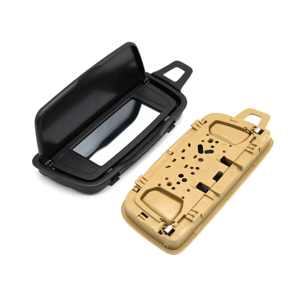 1PC Car Left Right Makeup Vanity Sun Visor Mirror Assembly For Porsche Boxster Cayman 981 982 Carrera 911 Traga GT3 991 992