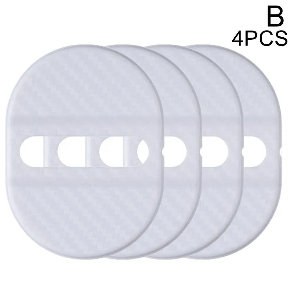 Car Door Lock Protective Cover 4PCS Self-Adhesive close-up view