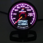 Universal 2.5 Inch 62mm 7 Color LCD Gauge | Water Temp Oil Pressure RPM Tachometer with detail view