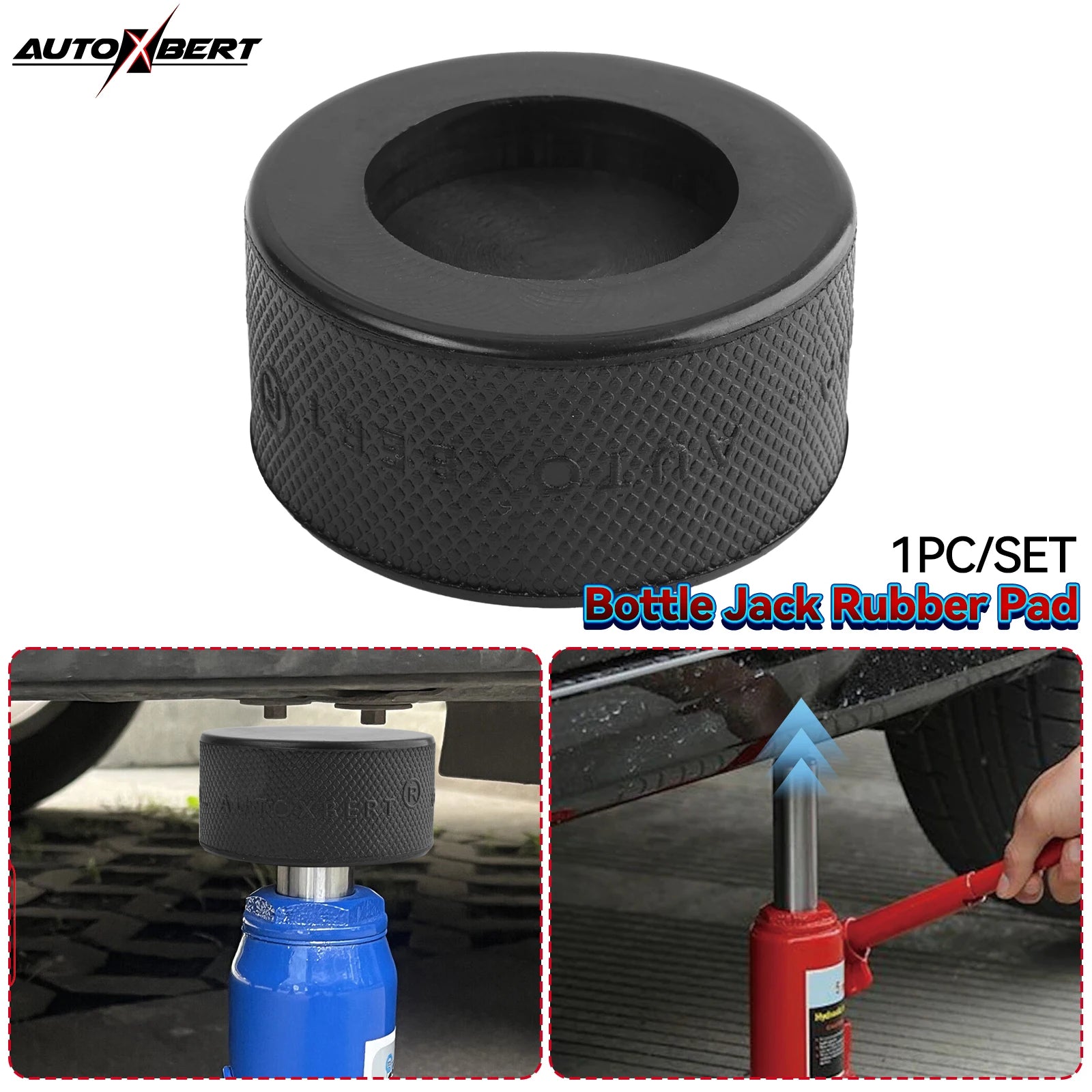 Universal Bottle Jack Rubber Pad Anti-slip Adapter Support Block Car Lift Tool For 10 alternate view