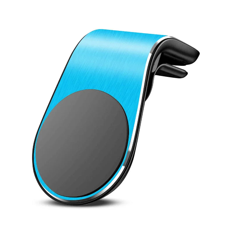 Magnetic Car Phone Holder Universal Air Vent Mount Metal close-up view