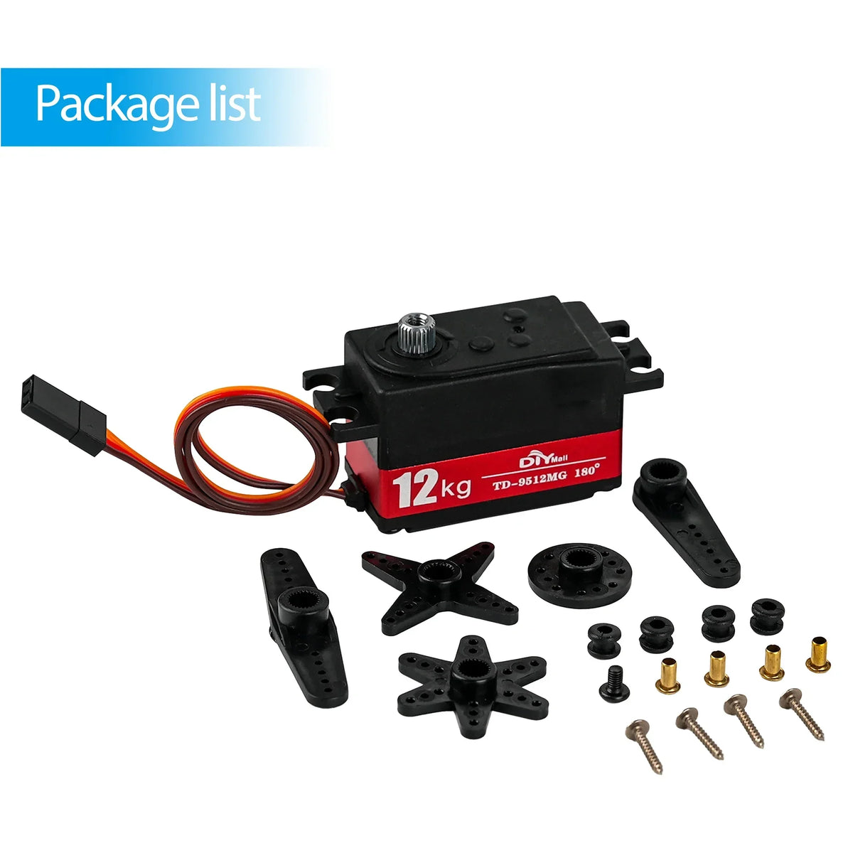 TD-9512MG 12KG Digital Metal Steering Servo for RC Car 1:8 1:10 lifestyle view